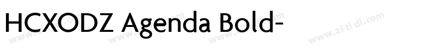 HCXODZ Agenda Bold字体转换
